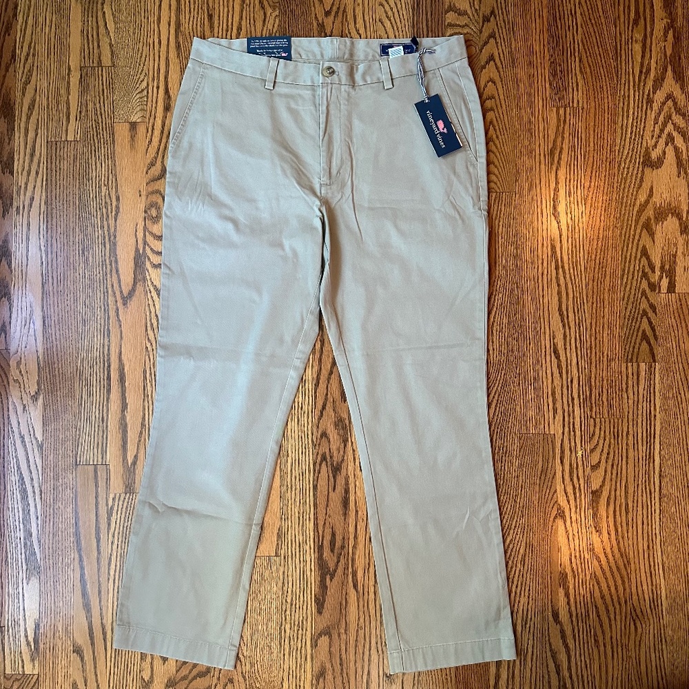 Vineyard Vines Khaki Breaker Pants, Size 36x30, NWT